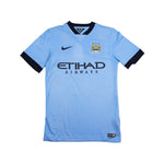 Buy 2014/15 Manchester City Aguero 16 Home Shirt (S) Nike ~ Free worldwide shipping ~ Authentic Vintage Football Shirts from Cult Kits