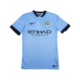 Buy 2014/15 Manchester City Aguero 16 Home Shirt (S) Nike ~ Free worldwide shipping ~ Authentic Vintage Football Shirts from Cult Kits