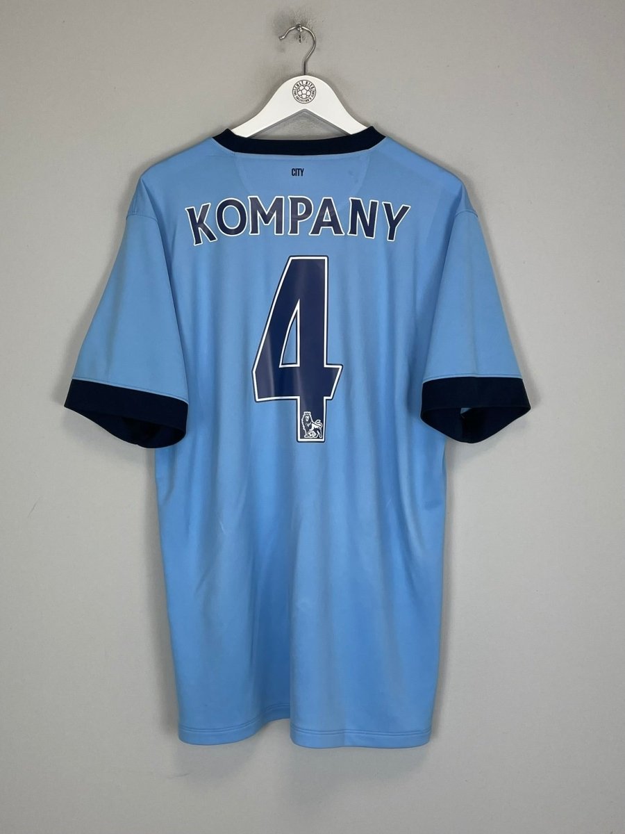 2014/15 MANCHESTER CITY KOMPANY 4 HOME SHIRT (XL) NIKE - Cult Kits - XL - Buy Vintage Football Shirts, Authentic Retro Football Shirts For Sale, Classic Football Shirts & Soccer Jersey
