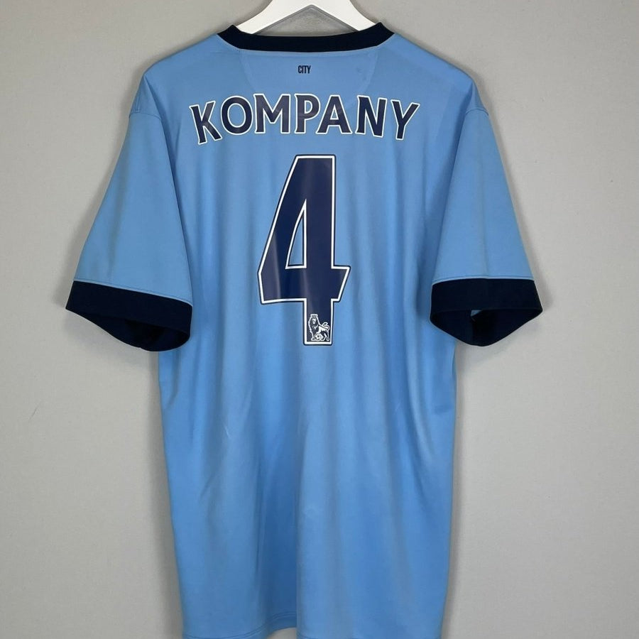 2014/15 MANCHESTER CITY KOMPANY 4 HOME SHIRT (XL) NIKE - Cult Kits - XL - Buy Vintage Football Shirts, Authentic Retro Football Shirts For Sale, Classic Football Shirts & Soccer Jersey