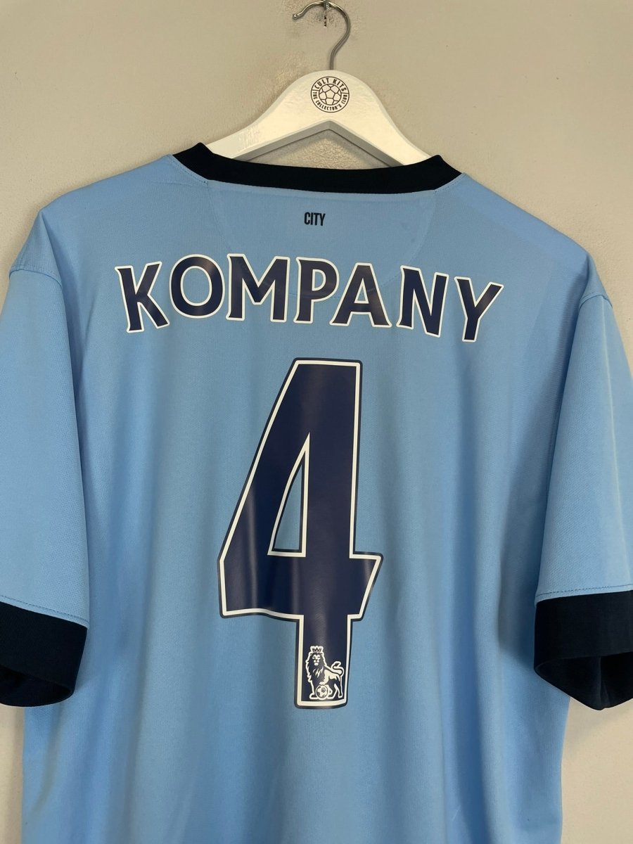 2014/15 MANCHESTER CITY KOMPANY 4 HOME SHIRT (XL) NIKE - Cult Kits - XL - Buy Vintage Football Shirts, Authentic Retro Football Shirts For Sale, Classic Football Shirts & Soccer Jersey