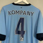 2014/15 MANCHESTER CITY KOMPANY 4 HOME SHIRT (XL) NIKE - Cult Kits - XL - Buy Vintage Football Shirts, Authentic Retro Football Shirts For Sale, Classic Football Shirts & Soccer Jersey
