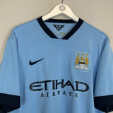 2014/15 MANCHESTER CITY KOMPANY 4 HOME SHIRT (XL) NIKE - Cult Kits - XL - Buy Vintage Football Shirts, Authentic Retro Football Shirts For Sale, Classic Football Shirts & Soccer Jersey