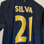Shop 2014/15 MANCHESTER CITY SILVA #21 AWAY SHIRT (M) NIKE, classic football shirts, vintage football shirts & retro soccer jerseys at Cult Kits