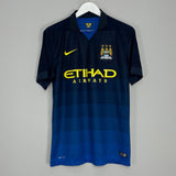 Shop 2014/15 MANCHESTER CITY SILVA #21 AWAY SHIRT (M) NIKE, classic football shirts, vintage football shirts & retro soccer jerseys at Cult Kits