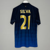 Shop 2014/15 MANCHESTER CITY SILVA #21 AWAY SHIRT (M) NIKE, classic football shirts, vintage football shirts & retro soccer jerseys at Cult Kits