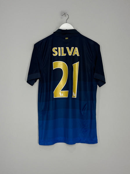 2014/15 MANCHESTER CITY SILVA #21 AWAY SHIRT (M) NIKE – Cult Kits