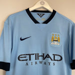 2014/15 MANCHESTER CITY SILVA 21 HOME SHIRT (M) NIKE - Cult Kits - Medium - Buy Vintage Football Shirts, Authentic Retro Football Shirts For Sale, Classic Football Shirts & Soccer Jersey