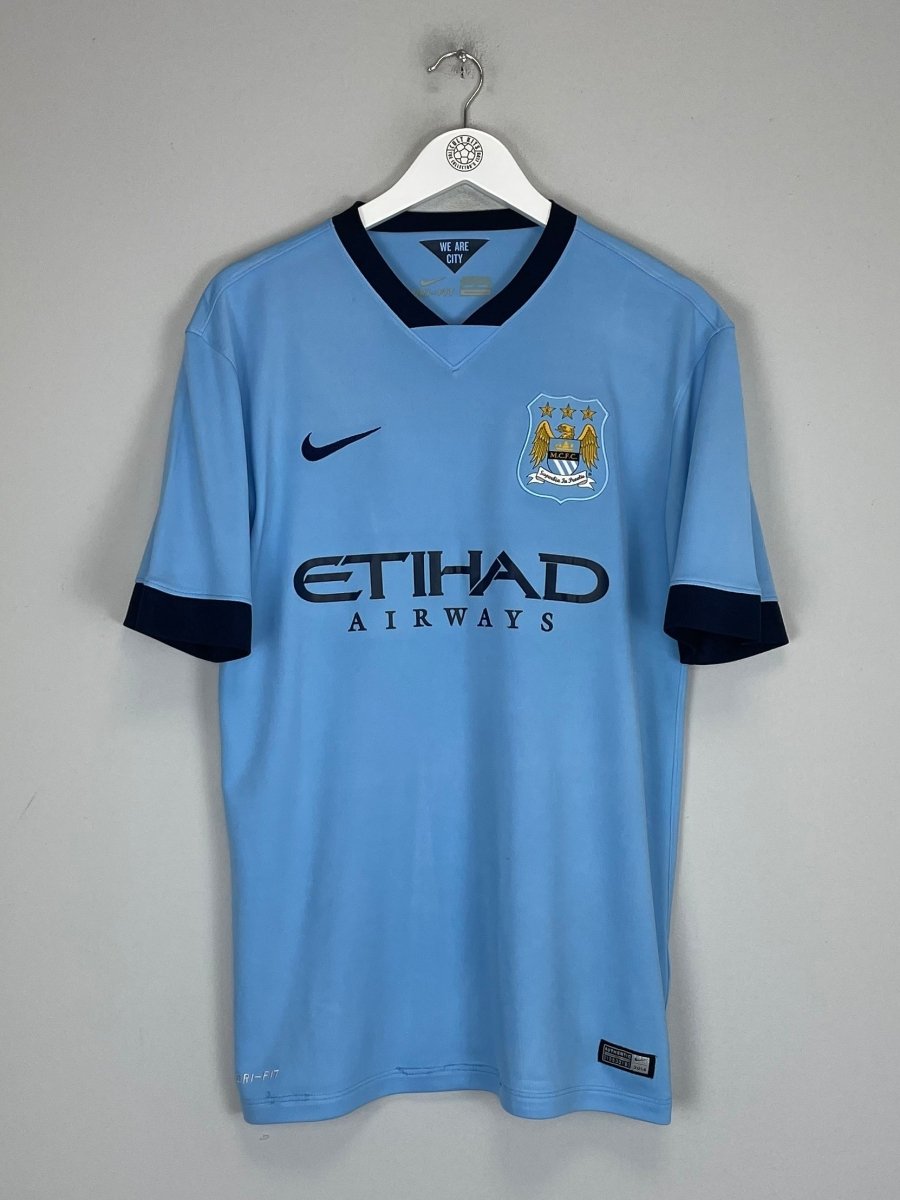 2014/15 MANCHESTER CITY SILVA 21 HOME SHIRT (M) NIKE - Cult Kits - Medium - Buy Vintage Football Shirts, Authentic Retro Football Shirts For Sale, Classic Football Shirts & Soccer Jersey