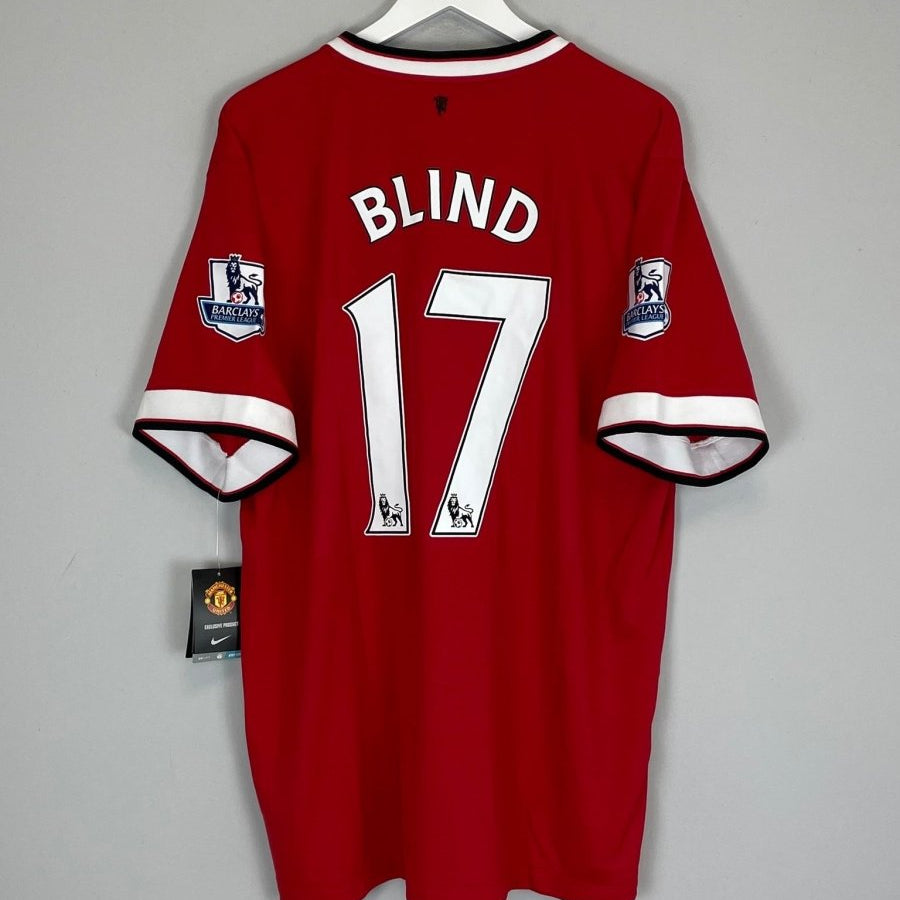 2014/15 MANCHESTER UNITED BLIND 17 *BNWT* HOME SHIRT (XXL) NIKE - Cult Kits - XXL - Buy Vintage Football Shirts, Authentic Retro Football Shirts For Sale, Classic Football Shirts & Soccer Jersey