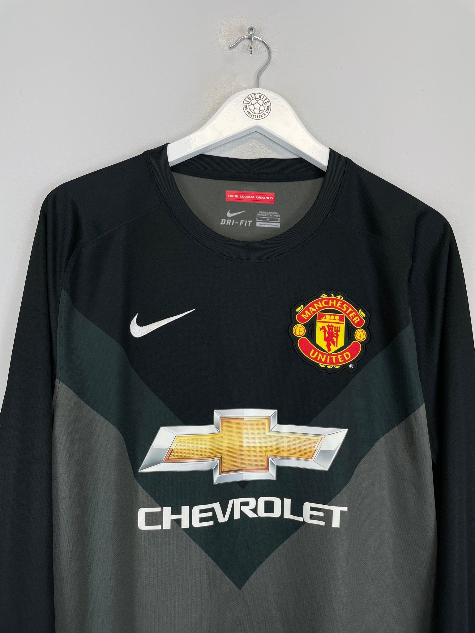 Shop 2014/15 MANCHESTER UNITED GK SHIRT (L) NIKE, classic football shirts, vintage football shirts & retro soccer jerseys at Cult Kits