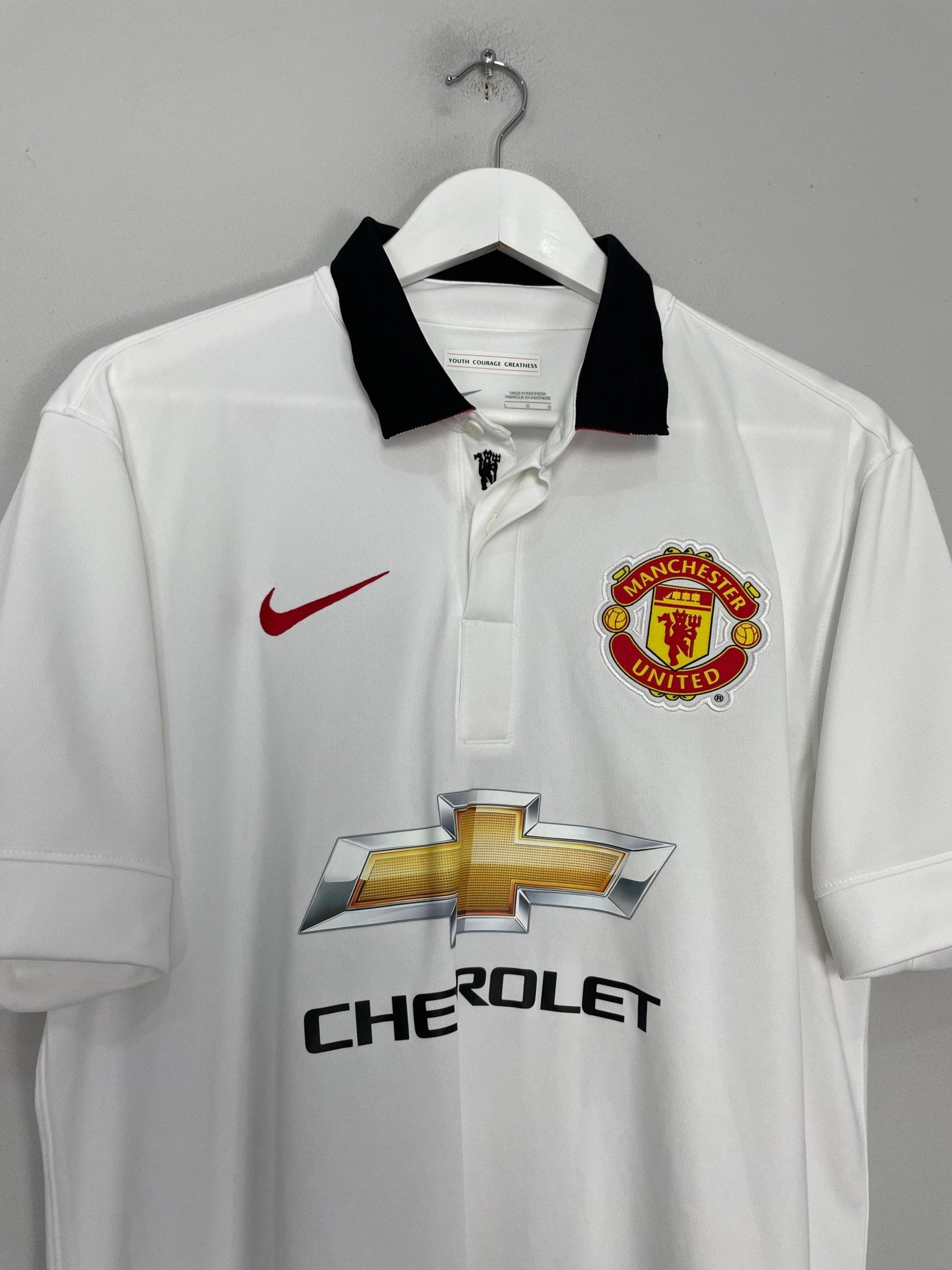 Shop 2014/15 MANCHESTER UNITED ROONEY #10 AWAY SHIRT (L) NIKE, classic football shirts, vintage football shirts & retro soccer jerseys at Cult Kits