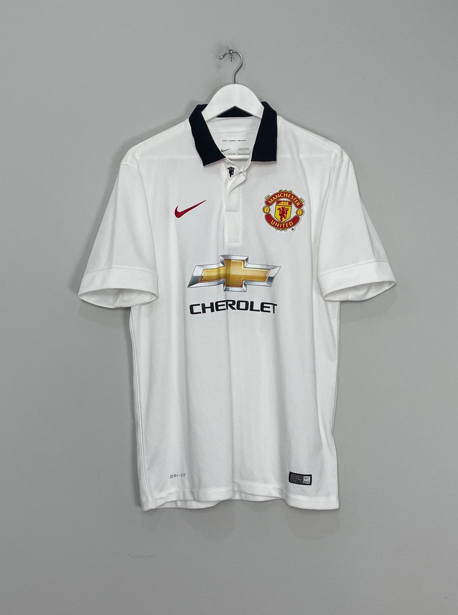 Shop 2014/15 MANCHESTER UNITED ROONEY #10 AWAY SHIRT (L) NIKE, classic football shirts, vintage football shirts & retro soccer jerseys at Cult Kits