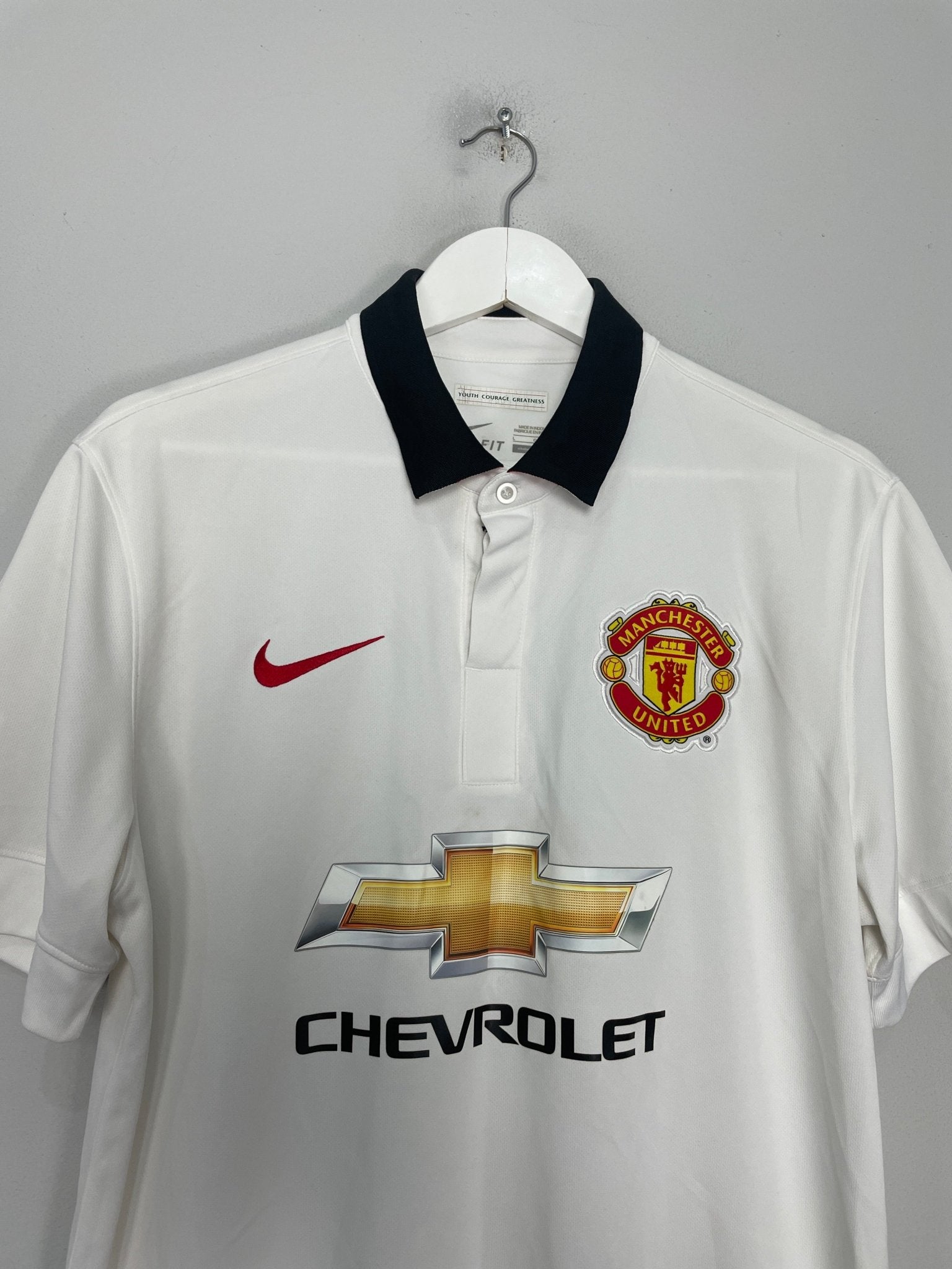 Shop 2014/15 MANCHESTER UNITED ROONEY #10 AWAY SHIRT (L) NIKE, classic football shirts, vintage football shirts & retro soccer jerseys at Cult Kits