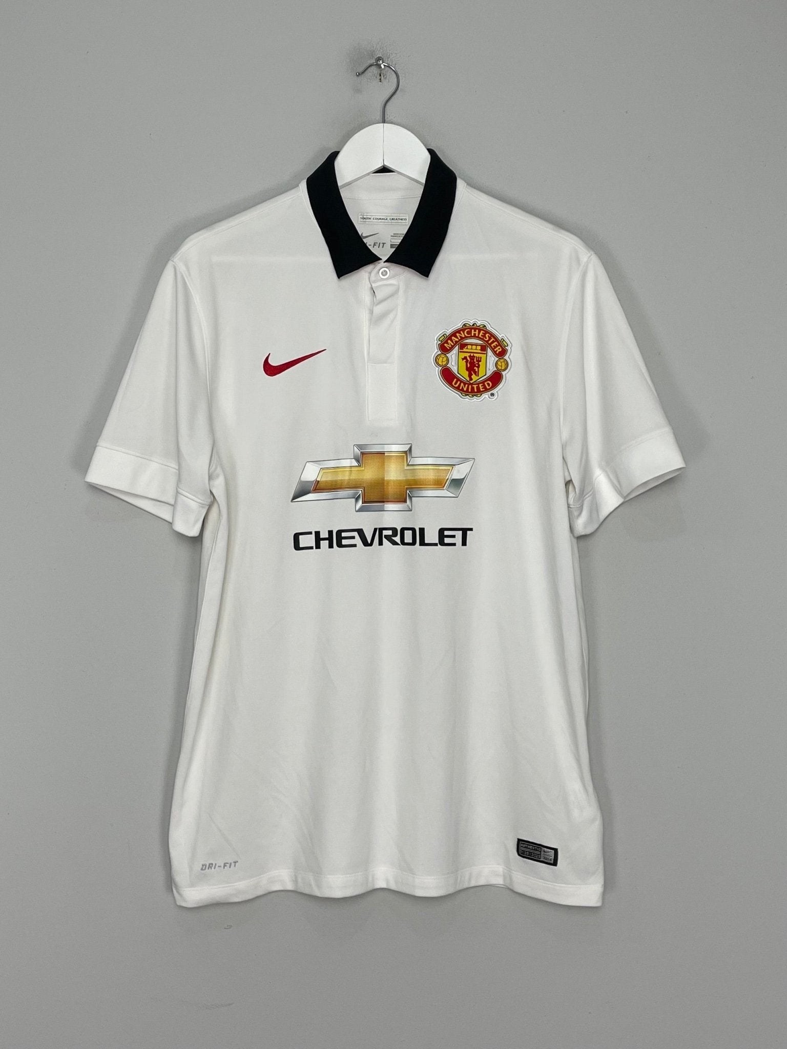 Shop 2014/15 MANCHESTER UNITED ROONEY #10 AWAY SHIRT (L) NIKE, classic football shirts, vintage football shirts & retro soccer jerseys at Cult Kits