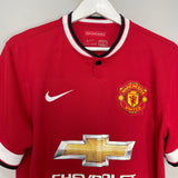 Shop 2014/15 MANCHESTER UNITED V.PERSIE #20 HOME SHIRT (M) NIKE, classic football shirts, vintage football shirts & retro soccer jerseys at Cult Kits