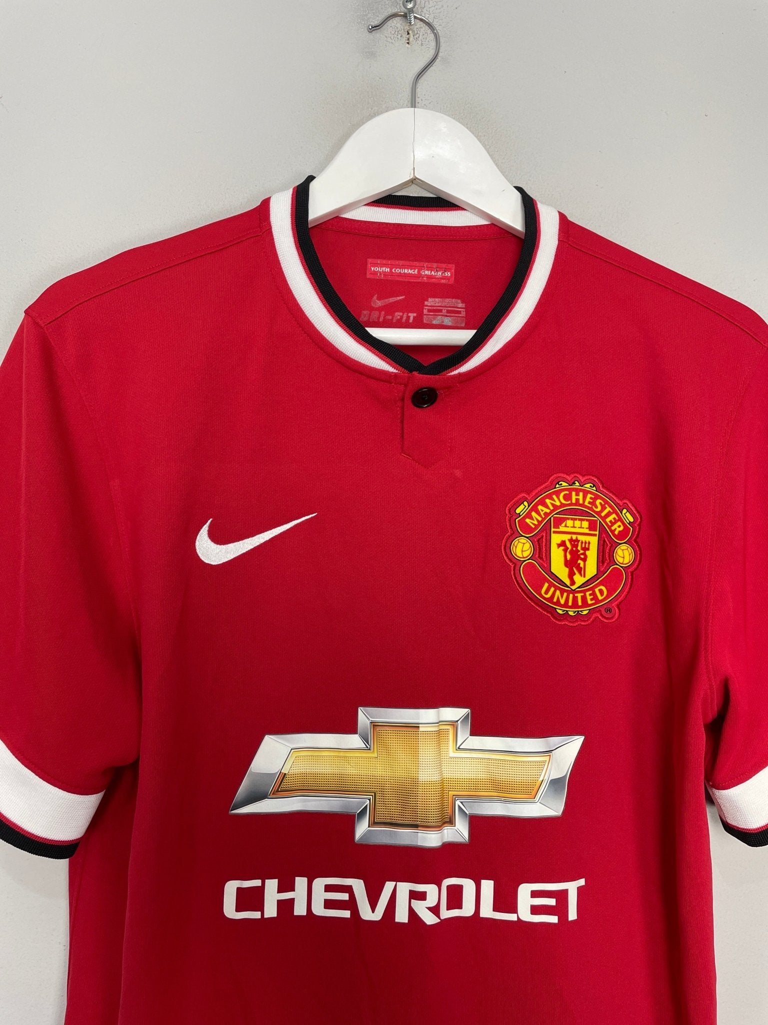 Shop 2014/15 MANCHESTER UNITED V.PERSIE #20 HOME SHIRT (M) NIKE, classic football shirts, vintage football shirts & retro soccer jerseys at Cult Kits