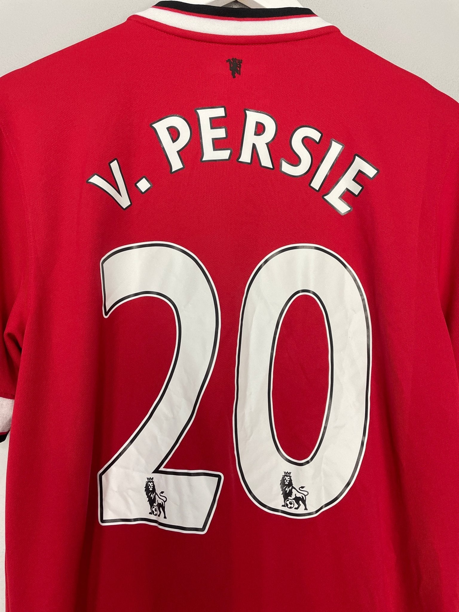 Shop 2014/15 MANCHESTER UNITED V.PERSIE #20 HOME SHIRT (M) NIKE, classic football shirts, vintage football shirts & retro soccer jerseys at Cult Kits