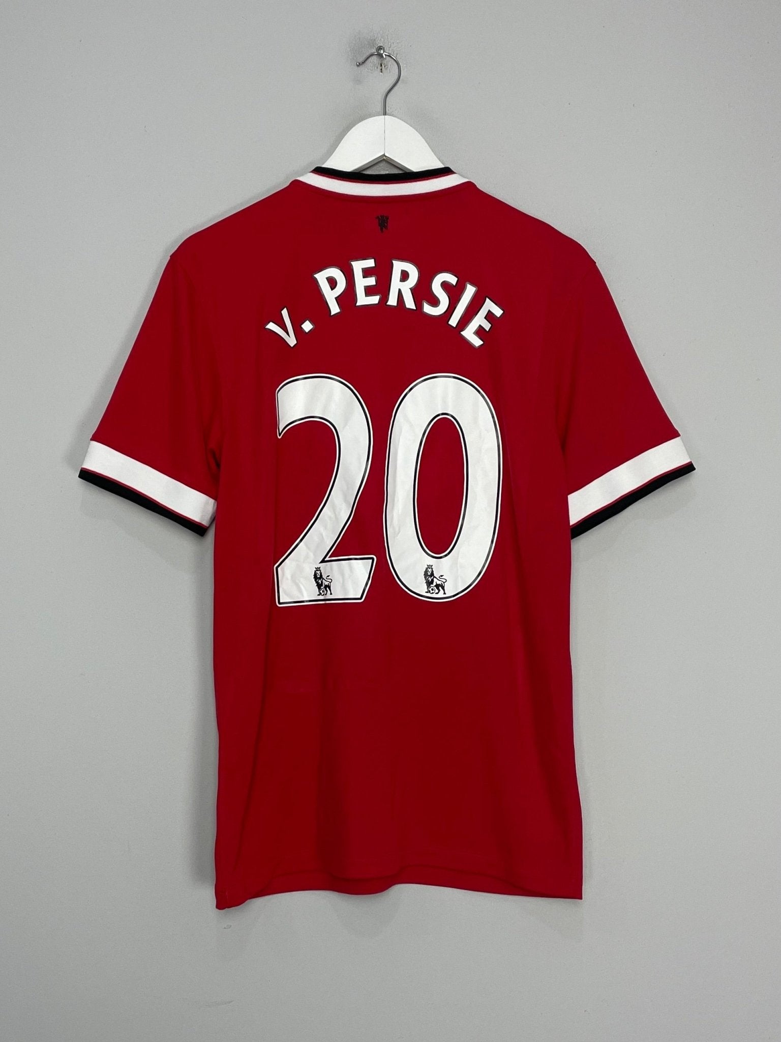 Shop 2014/15 MANCHESTER UNITED V.PERSIE #20 HOME SHIRT (M) NIKE, classic football shirts, vintage football shirts & retro soccer jerseys at Cult Kits