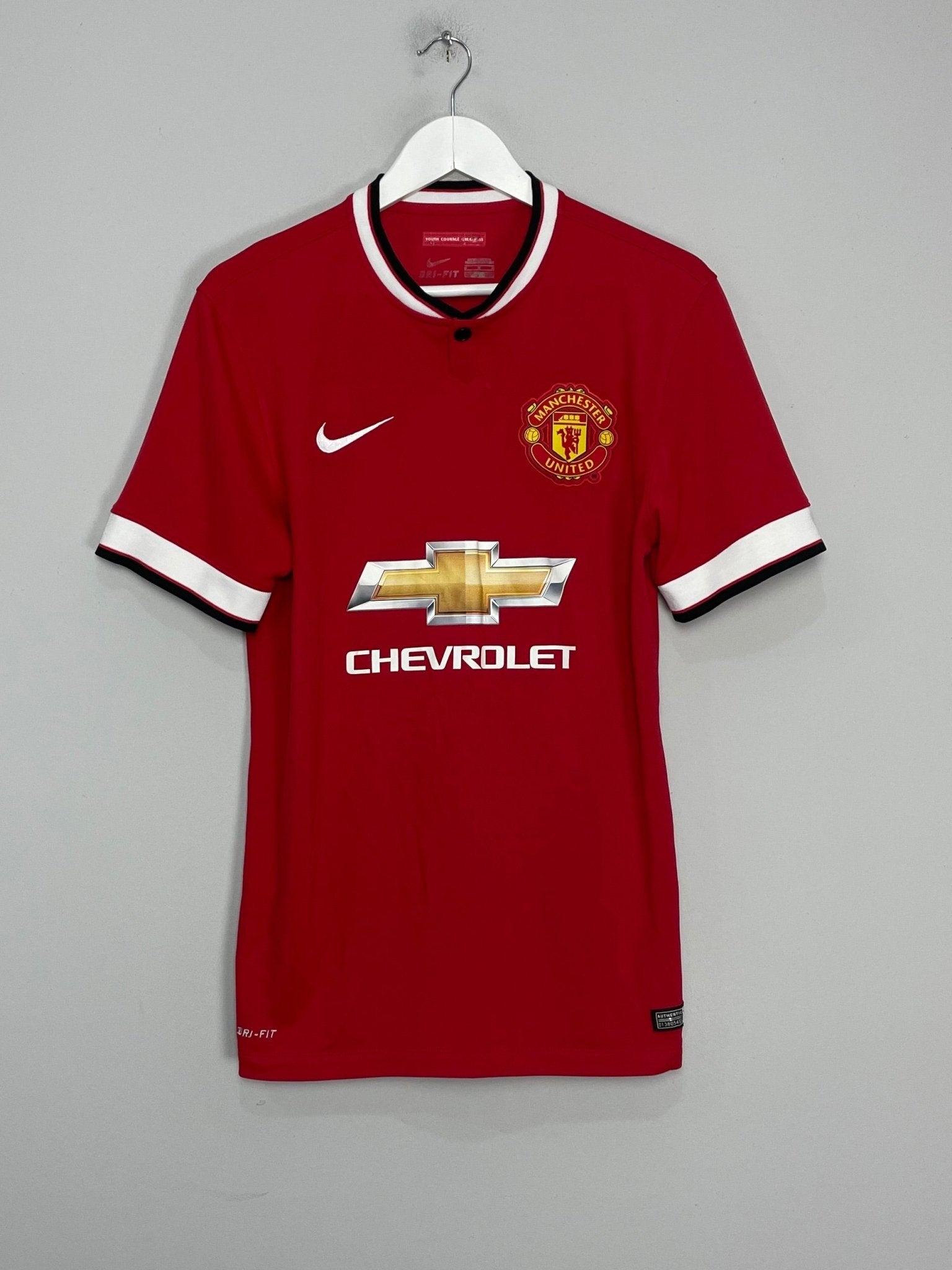 Shop 2014/15 MANCHESTER UNITED V.PERSIE #20 HOME SHIRT (M) NIKE, classic football shirts, vintage football shirts & retro soccer jerseys at Cult Kits