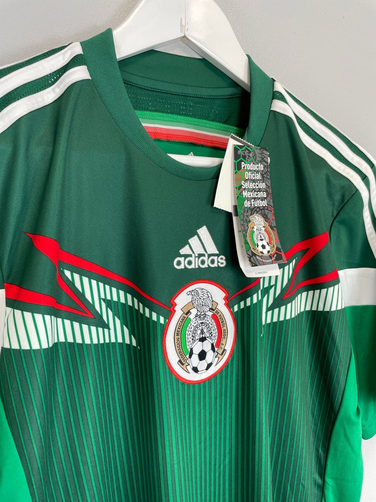 Shop 2014/15 MEXICO *BNWT* HOME SHIRT (S) ADIDAS, classic football shirts, vintage football shirts & retro soccer jerseys at Cult Kits