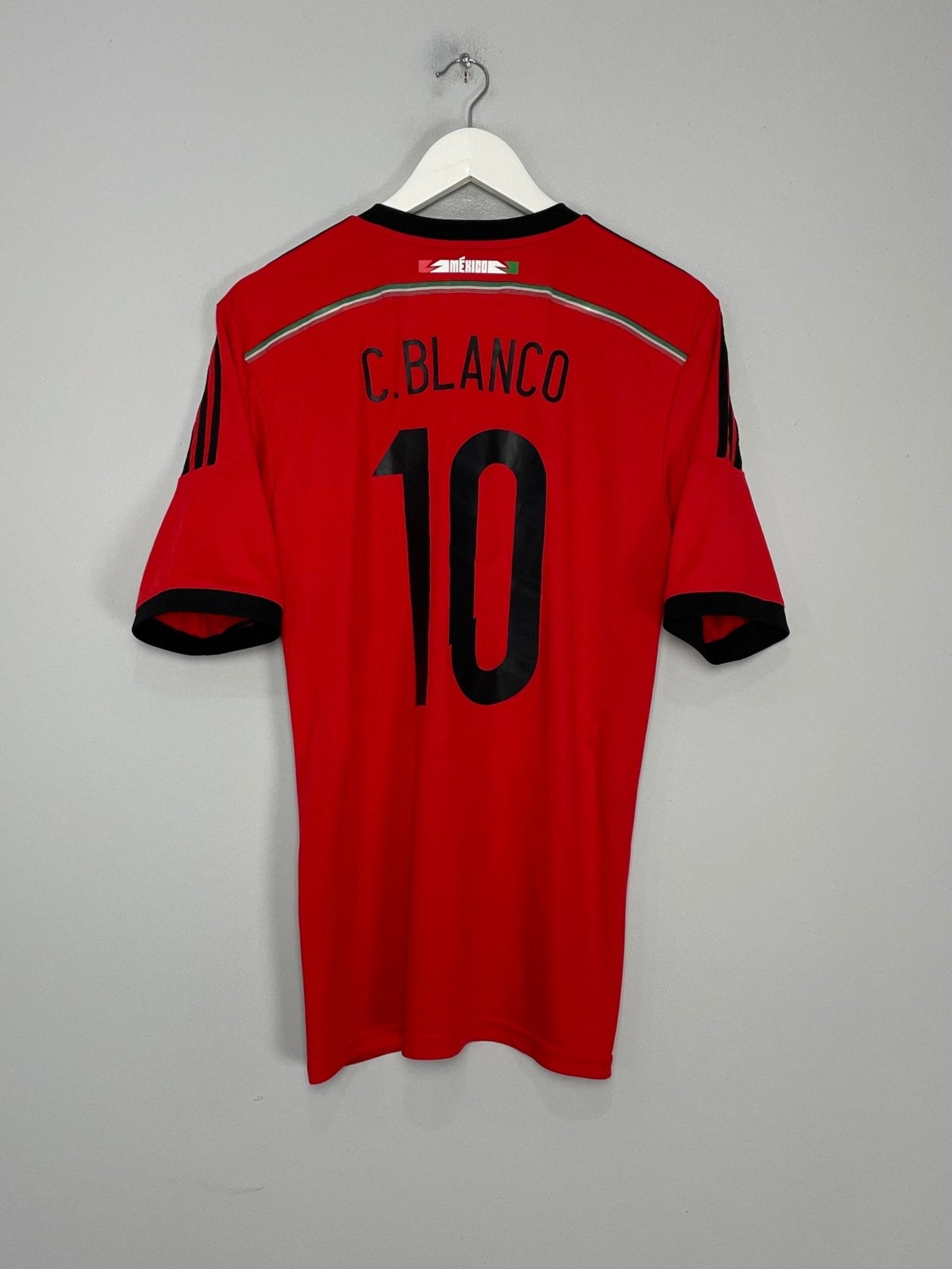 Shop 2014/15 MEXICO C.BLANCO #10 AWAY SHIRT (M) ADIDAS, classic football shirts, vintage football shirts & retro soccer jerseys at Cult Kits