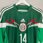 Shop 2014/15 MEXICO CHICHARITO #14 HOME SHIRT (L) ADIDAS, classic football shirts, vintage football shirts & retro soccer jerseys at Cult Kits