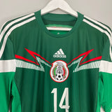Shop 2014/15 MEXICO CHICHARITO #14 HOME SHIRT (L) ADIDAS, classic football shirts, vintage football shirts & retro soccer jerseys at Cult Kits
