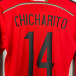 Shop 2014/15 MEXICO CHICHARITO #14 L/S AWAY SHIRT (S) ADIDAS, classic football shirts, vintage football shirts & retro soccer jerseys at Cult Kits