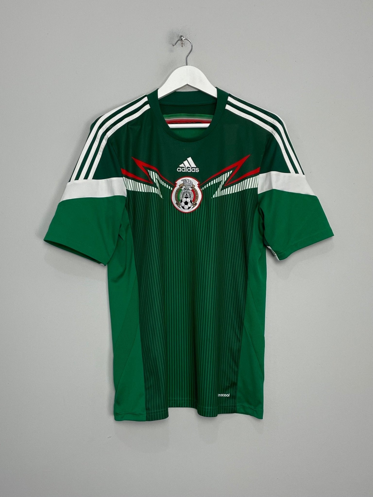 Shop 2014/15 MEXICO HOME SHIRT (M) ADIDAS, classic football shirts, vintage football shirts & retro soccer jerseys at Cult Kits
