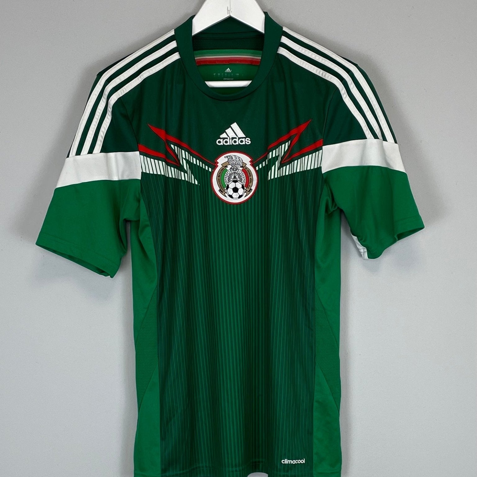 Shop 2014/15 MEXICO HOME SHIRT (S) ADIDAS, classic football shirts, vintage football shirts & retro soccer jerseys at Cult Kits