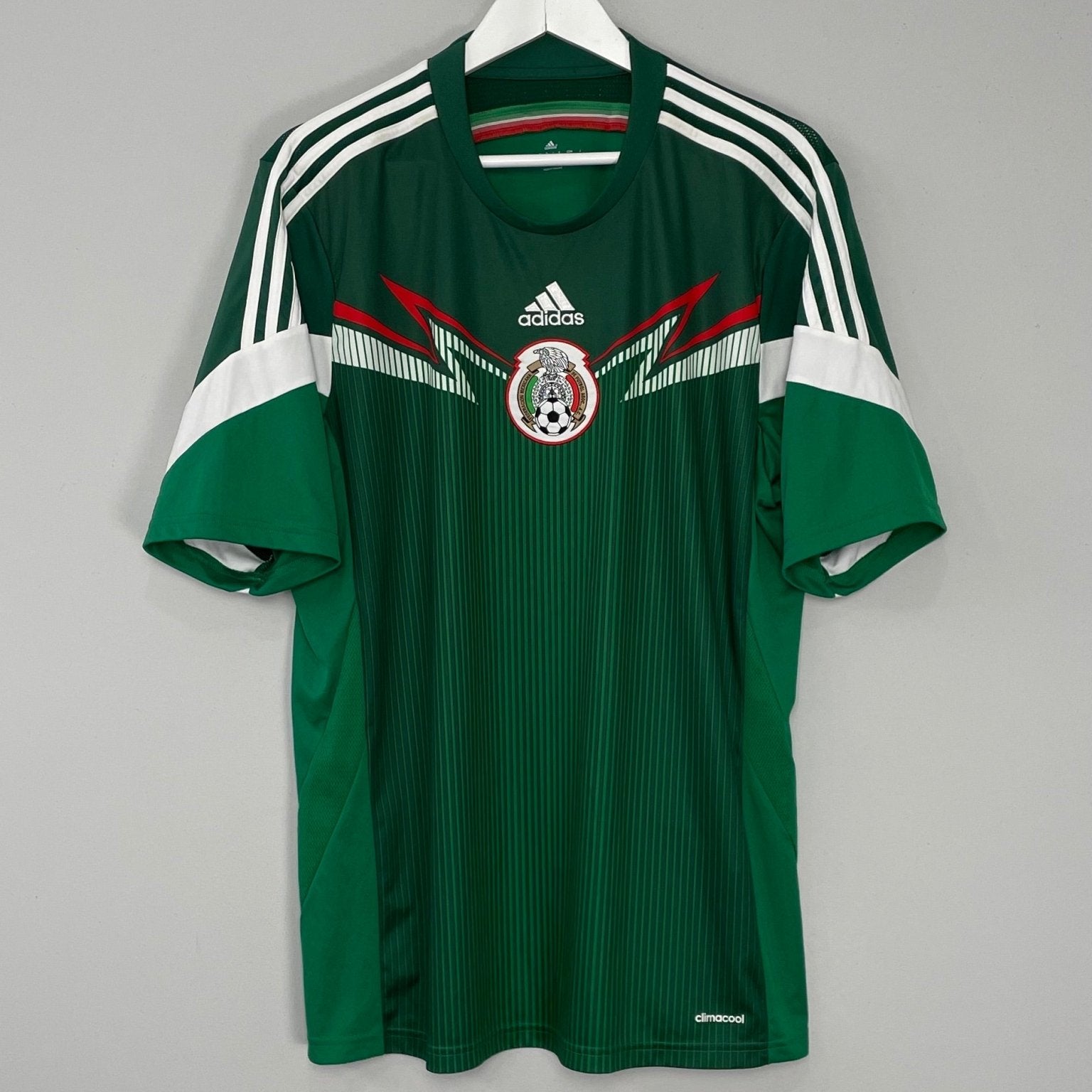 Shop 2014/15 MEXICO HOME SHIRT (XL) ADIDAS, classic football shirts, vintage football shirts & retro soccer jerseys at Cult Kits