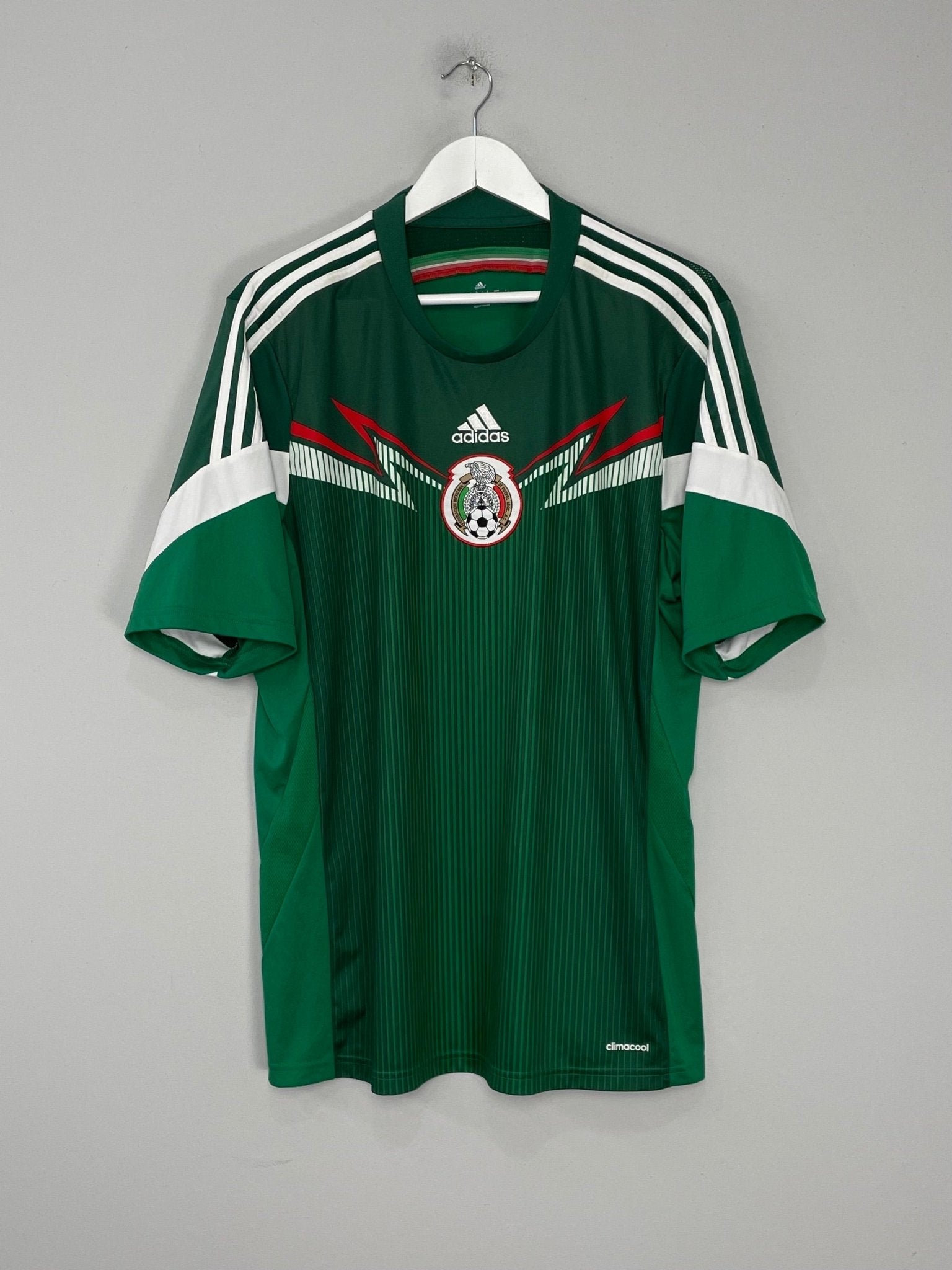Shop 2014/15 MEXICO HOME SHIRT (XL) ADIDAS, classic football shirts, vintage football shirts & retro soccer jerseys at Cult Kits