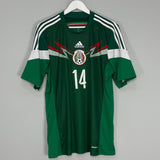 Shop 2014/15 MEXICO J.HERNANDEZ #14 HOME SHIRT (L) ADIDAS, classic football shirts, vintage football shirts & retro soccer jerseys at Cult Kits