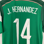 Shop 2014/15 MEXICO J.HERNANDEZ #14 HOME SHIRT (L) ADIDAS, classic football shirts, vintage football shirts & retro soccer jerseys at Cult Kits