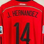 Shop 2014/15 MEXICO J.HERNANDEZ #14 L/S AWAY SHIRT (L) ADIDAS, classic football shirts, vintage football shirts & retro soccer jerseys at Cult Kits