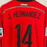 Shop 2014/15 MEXICO J.HERNANDEZ #14 L/S AWAY SHIRT (L) ADIDAS, classic football shirts, vintage football shirts & retro soccer jerseys at Cult Kits