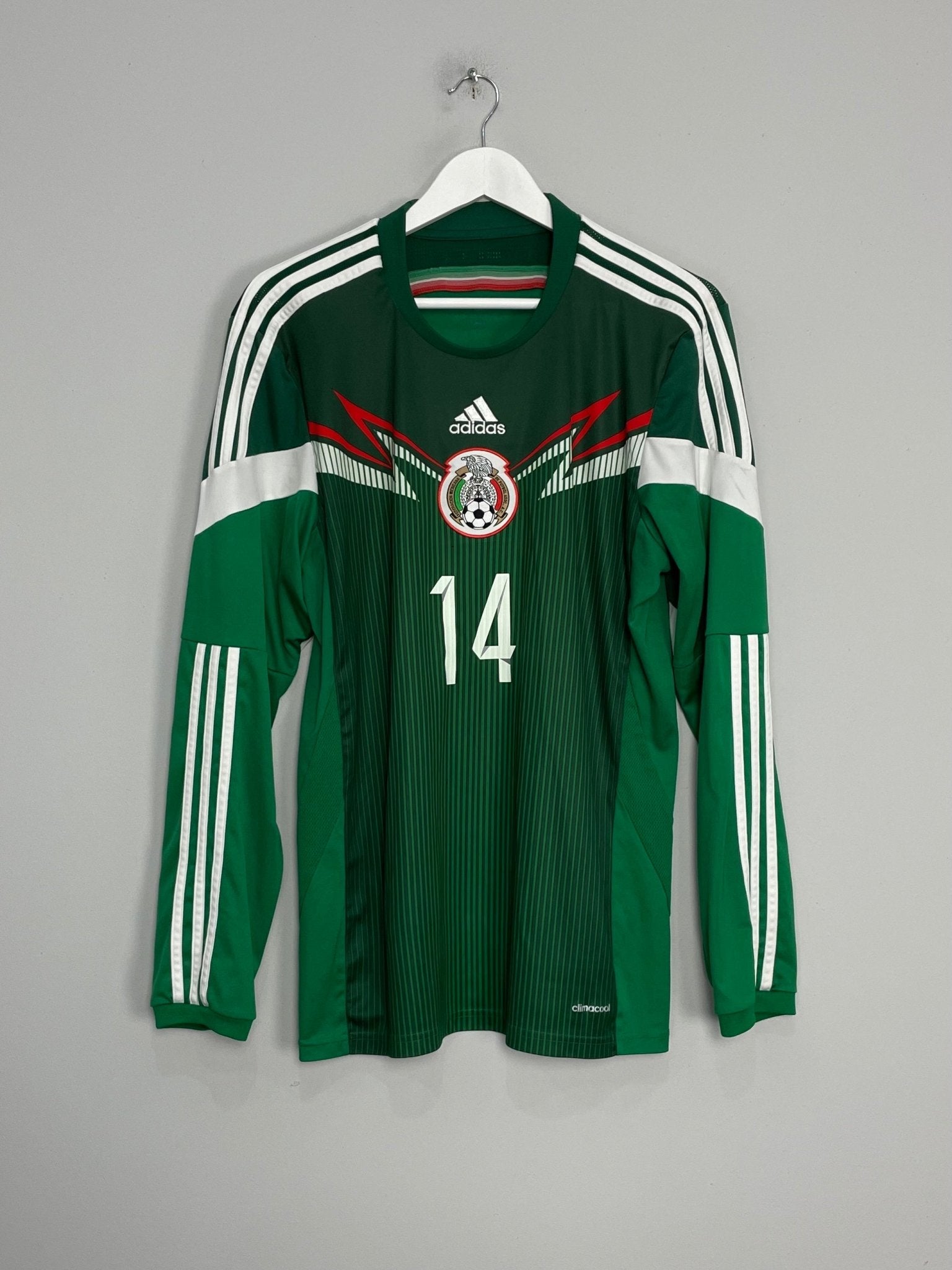 2014/15 MEXICO J.HERNANDEZ #14 L/S HOME SHIRT (L) ADIDAS – Cult Kits
