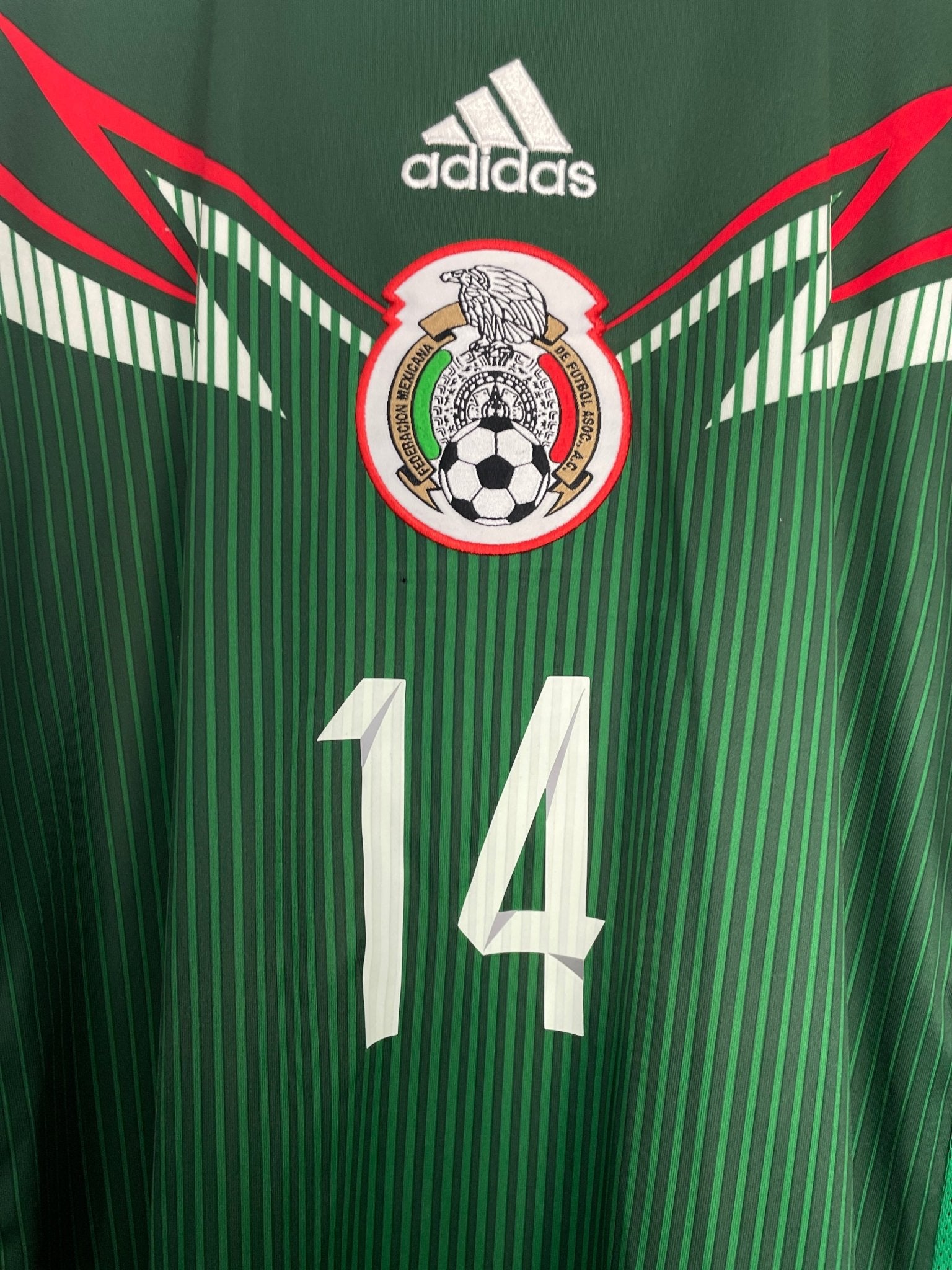 2014/15 MEXICO J.HERNANDEZ #14 L/S HOME SHIRT (L) ADIDAS – Cult Kits