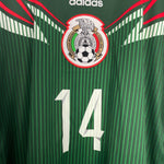 Shop 2014/15 MEXICO J.HERNANDEZ #14 L/S HOME SHIRT (L) ADIDAS, classic football shirts, vintage football shirts & retro soccer jerseys at Cult Kits