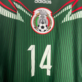 Shop 2014/15 MEXICO J.HERNANDEZ #14 L/S HOME SHIRT (L) ADIDAS, classic football shirts, vintage football shirts & retro soccer jerseys at Cult Kits