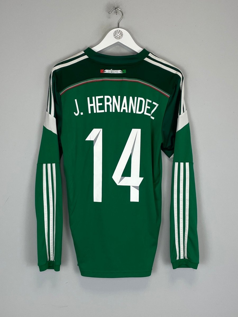 2014/15 MEXICO J.HERNANDEZ 14 L/S HOME SHIRT (M) ADIDAS - Cult Kits - Medium - Buy Vintage Football Shirts, Authentic Retro Football Shirts For Sale, Classic Football Shirts & Soccer Jersey