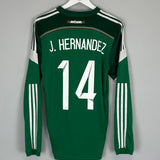 2014/15 MEXICO J.HERNANDEZ 14 L/S HOME SHIRT (M) ADIDAS - Cult Kits - Medium - Buy Vintage Football Shirts, Authentic Retro Football Shirts For Sale, Classic Football Shirts & Soccer Jersey
