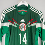 2014/15 MEXICO J.HERNANDEZ 14 L/S HOME SHIRT (M) ADIDAS - Cult Kits - Medium - Buy Vintage Football Shirts, Authentic Retro Football Shirts For Sale, Classic Football Shirts & Soccer Jersey