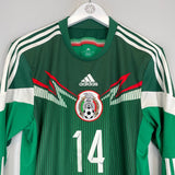 2014/15 MEXICO J.HERNANDEZ 14 L/S HOME SHIRT (M) ADIDAS - Cult Kits - Medium - Buy Vintage Football Shirts, Authentic Retro Football Shirts For Sale, Classic Football Shirts & Soccer Jersey