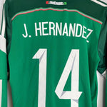 2014/15 MEXICO J.HERNANDEZ 14 L/S HOME SHIRT (M) ADIDAS - Cult Kits - Medium - Buy Vintage Football Shirts, Authentic Retro Football Shirts For Sale, Classic Football Shirts & Soccer Jersey