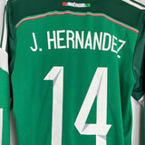 2014/15 MEXICO J.HERNANDEZ 14 L/S HOME SHIRT (M) ADIDAS - Cult Kits - Medium - Buy Vintage Football Shirts, Authentic Retro Football Shirts For Sale, Classic Football Shirts & Soccer Jersey