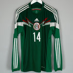 2014/15 MEXICO J.HERNANDEZ 14 L/S HOME SHIRT (M) ADIDAS - Cult Kits - Medium - Buy Vintage Football Shirts, Authentic Retro Football Shirts For Sale, Classic Football Shirts & Soccer Jersey