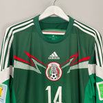 Shop 2014/15 MEXICO J.HERNANDEZ #14 L/S HOME SHIRT (XL) ADIDAS, classic football shirts, vintage football shirts & retro soccer jerseys at Cult Kits