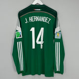 Shop 2014/15 MEXICO J.HERNANDEZ #14 L/S HOME SHIRT (XL) ADIDAS, classic football shirts, vintage football shirts & retro soccer jerseys at Cult Kits